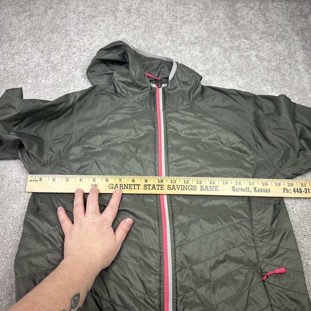 LL Bean Jacket Womens Medium Quilted Puffer Windbreaker Primaloft Running - Picture 6 of 7